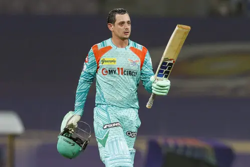 'Bit of frustration', says LSG's De Kock on his emotional century celebration against KKR