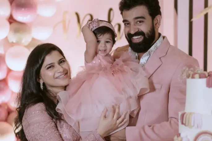 Actor Siju Wilson celebrates daughter’s first birthday, see pics