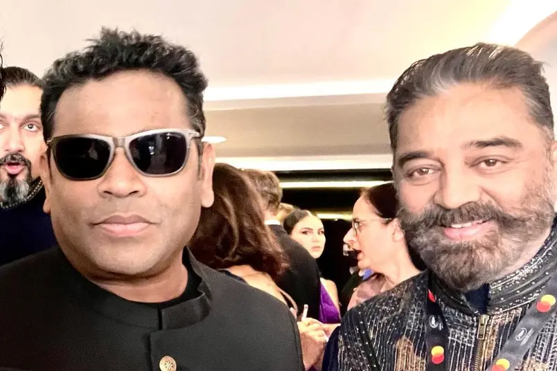 AR Rahman shares happy snap featuring Kamal Haasan from Cannes 2022