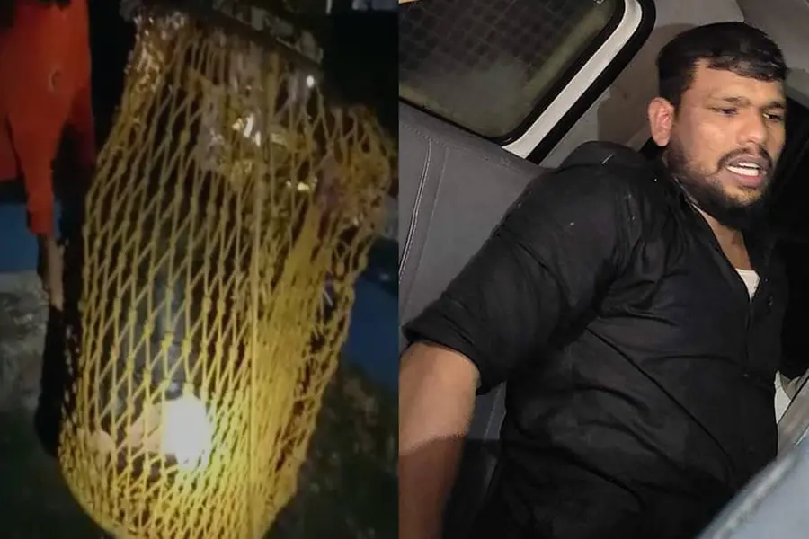 Thief who arrived at vacant house in Kannur falls into well, fire force come for rescue