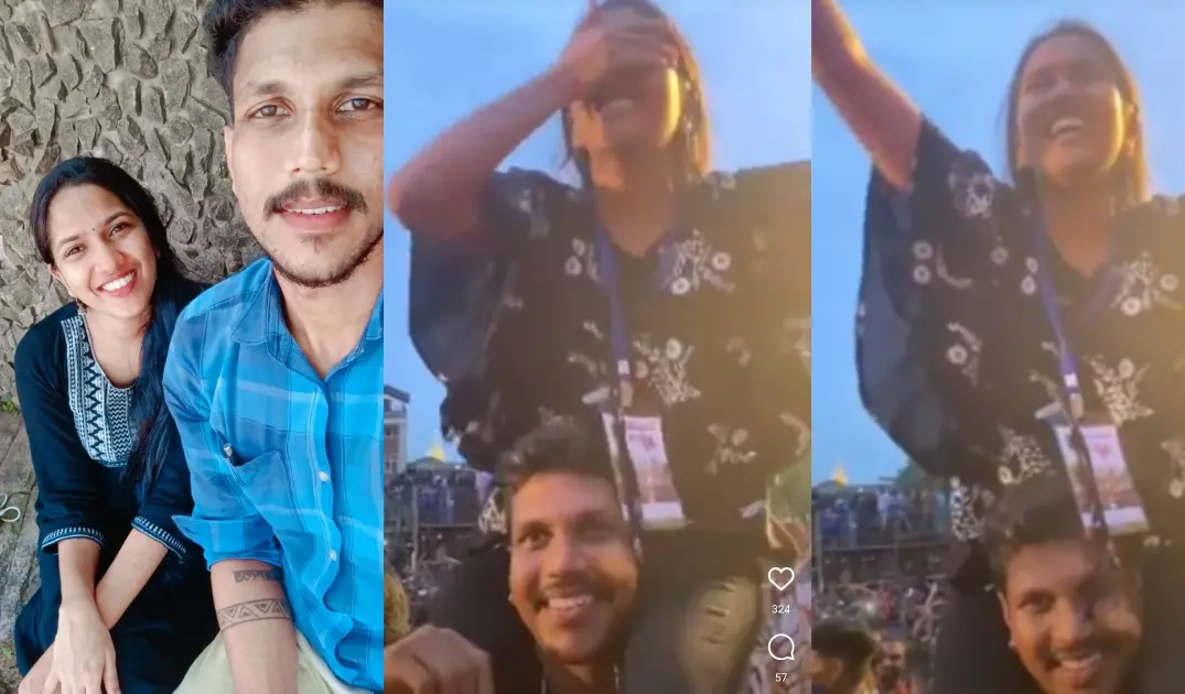 Krishnapriya and Sudeep, Video visuals of Krishnapriya and Sudeep that went viral | Photo: Special arrangement