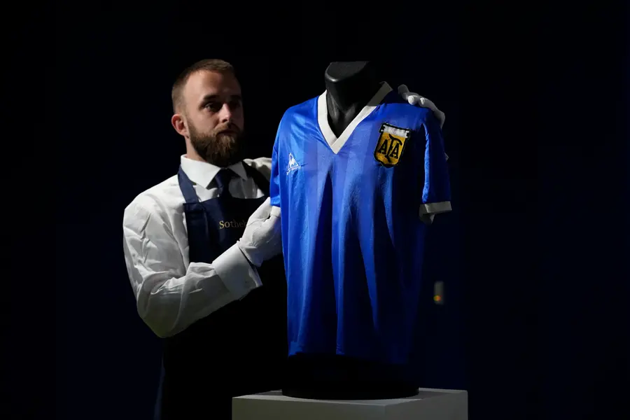 Maradona's 'hand of God' World Cup jersey auctioned for $9.3 mln: Sotheby's