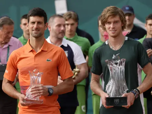 Novak Djokovic, Andrey Rublev | AP