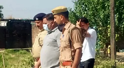 Special Investigation Team (SIT) takes Ashish Mishra and 3 others accused to recreate the crime scene. Photo: ANI/File