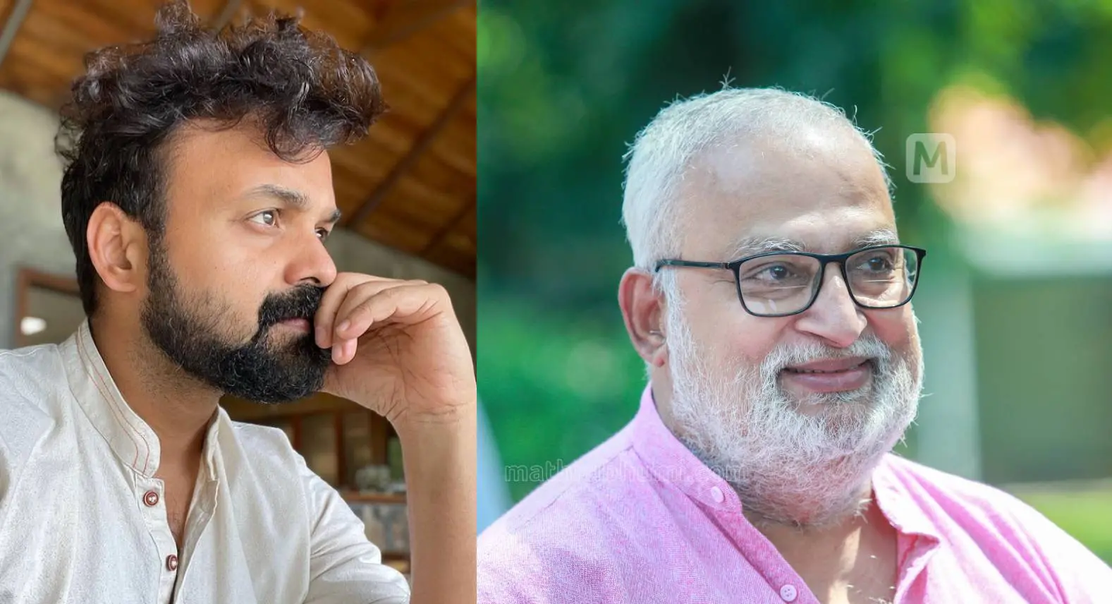 Kunchacko Boban and John Paul. Photo: Instagram/Kunchackoboban, B Muralikrishnan/Mathrubhumi