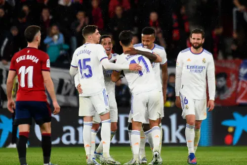 Real Madrid move closer to title with win in Pamplona; Granada hold Atletico to draw