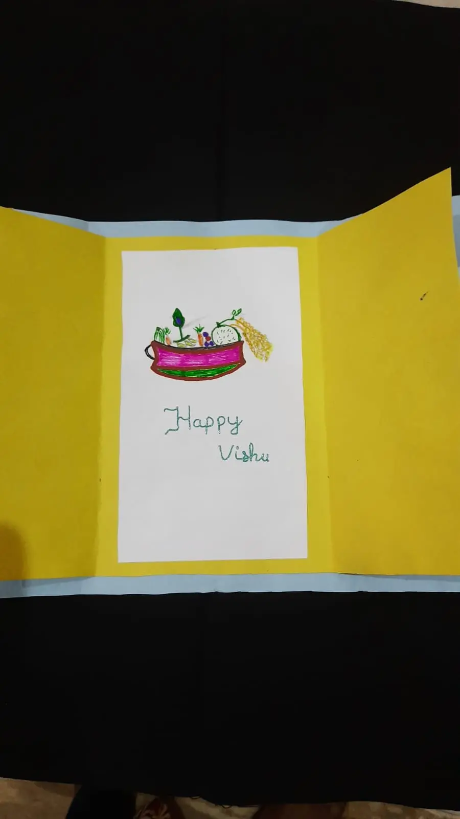 A simple card, a crude depiction, and a scrawled greeting transform into a cornucopia of love and solicitude
