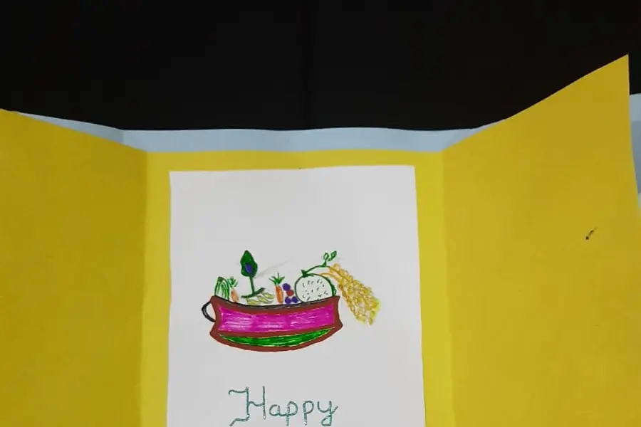A greeting card enveloped in love