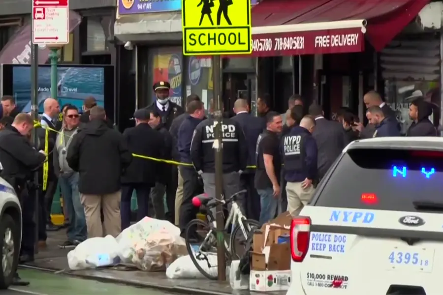 At least 16 injured as gunman opens fire on New York's Brooklyn subway