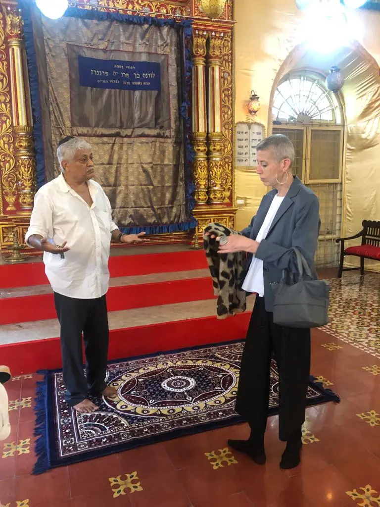 Elias Josephai in animated discussion with the US Consul General in Chennai, Judith Ravin | Photo: By arrangement