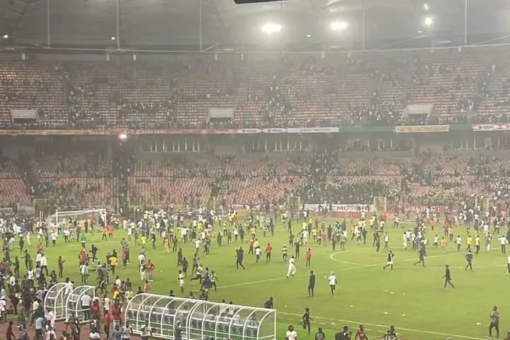 Tear gas fired as Nigeria fans riot over World Cup loss