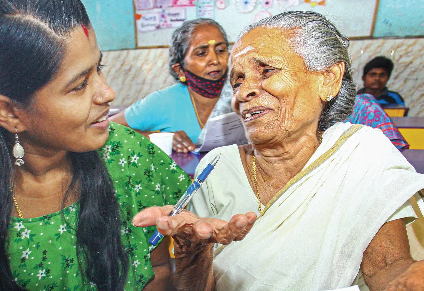 Madhavi Amma with Surya