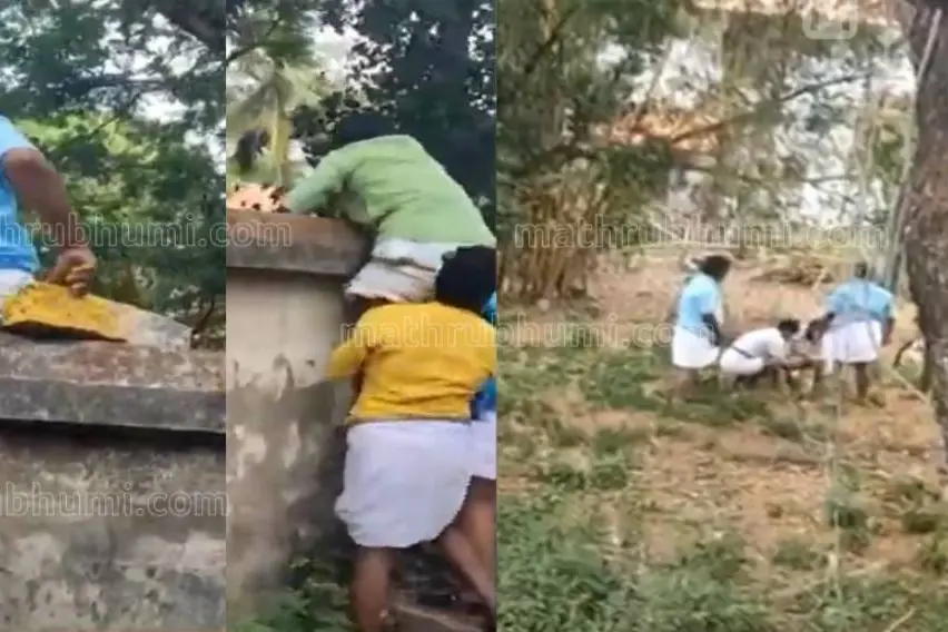 Yuva Morcha activists lay SilverLine survey stone at CM’s residence