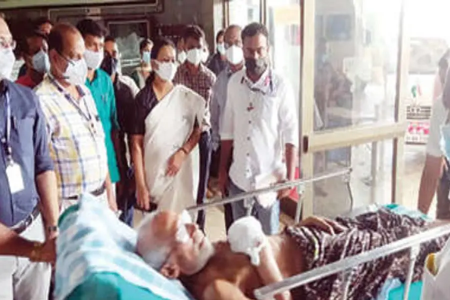 Health minister Veena George witnesses plight of patient in critical condition waiting for trolley