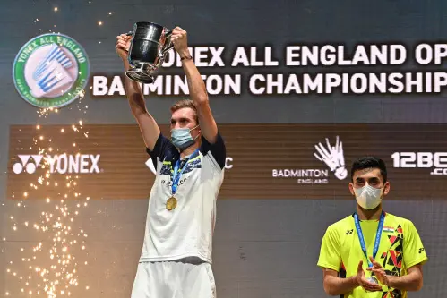 All-England Badminton Final: Dane Viktor Axelsen outplays Indian Lakshya Sen