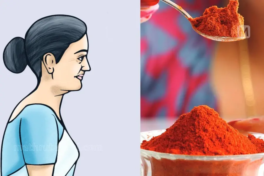 നഗരത്തിൽ പരാക്രമം കാട്ടിയ മകനുനേരേ മാതാവിന്റെ മുളകുപൊടി പ്രയോഗം