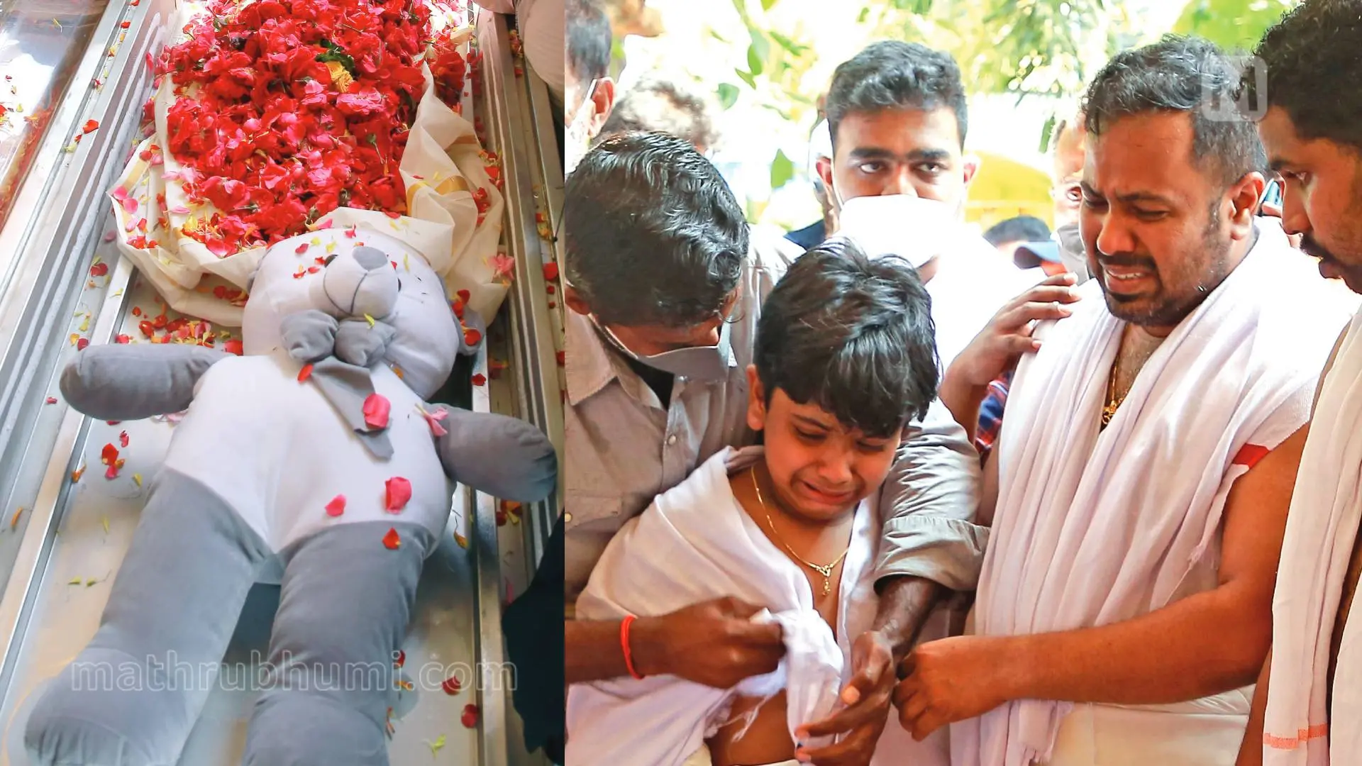 Eldest son of the family Rahul and his son Adidev | Photo: Mathrubhumi