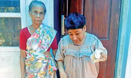 Thankamma with her daughter
