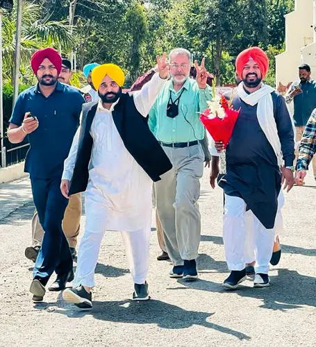 AAP's Chief Ministerial candidate Bhagwant Mann | PTI