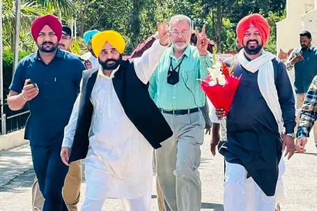 Punjab Election Live Update: AAP appears heading for clean sweep in Punjab; Cong, SAD trailing