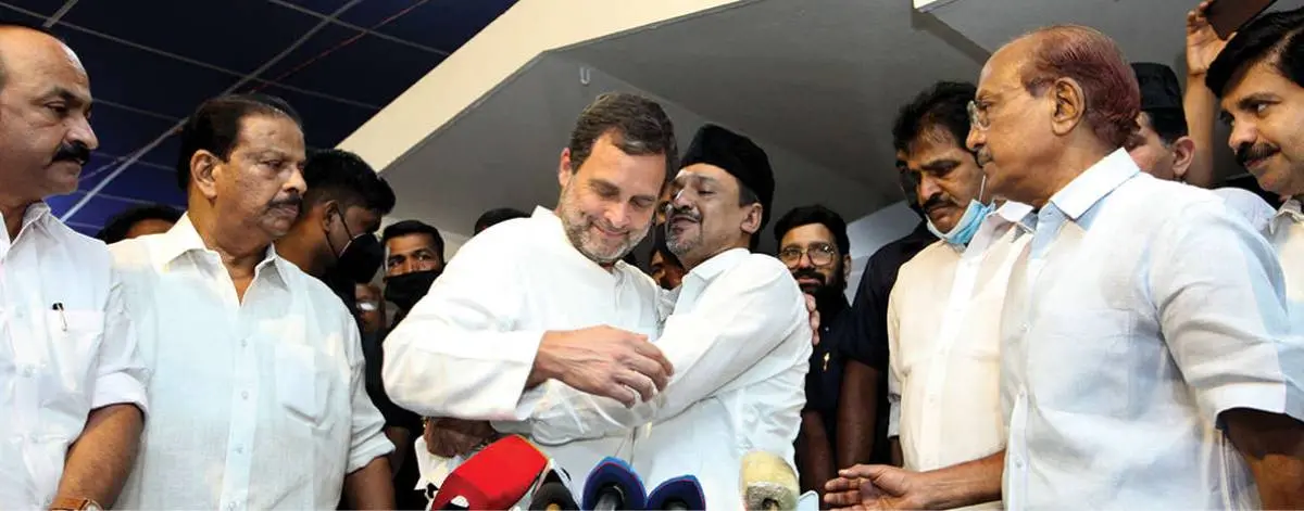 When Rahul Gandhi visited Panakkad house | Photo: Ajit Shankaran