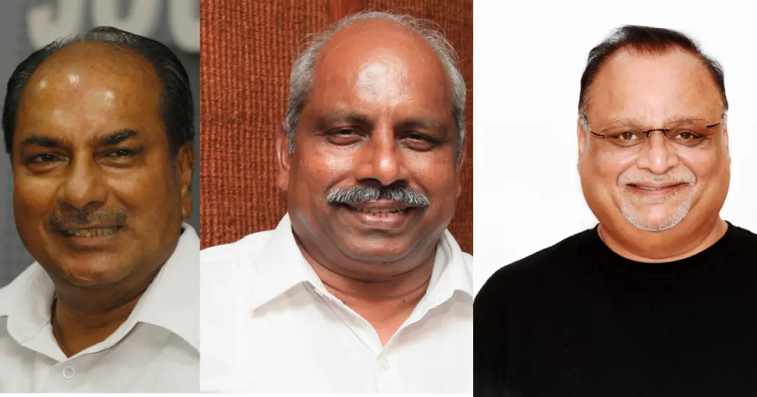 AK Antony, K Somaprasad and MV Shreyams Kumar | Photo: Mathrubhumi