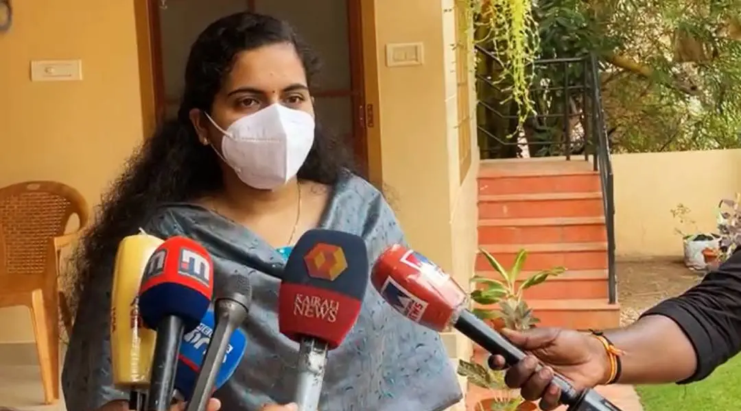 Mayor Arya Rajendran  Photo: Mathrubhumi News/ Screengrab