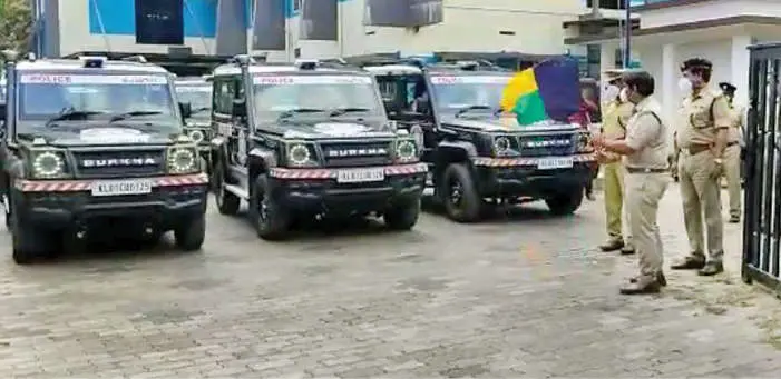 Kerala police flagged off new Gurkha jeeps | Photo: Mathrubhumi