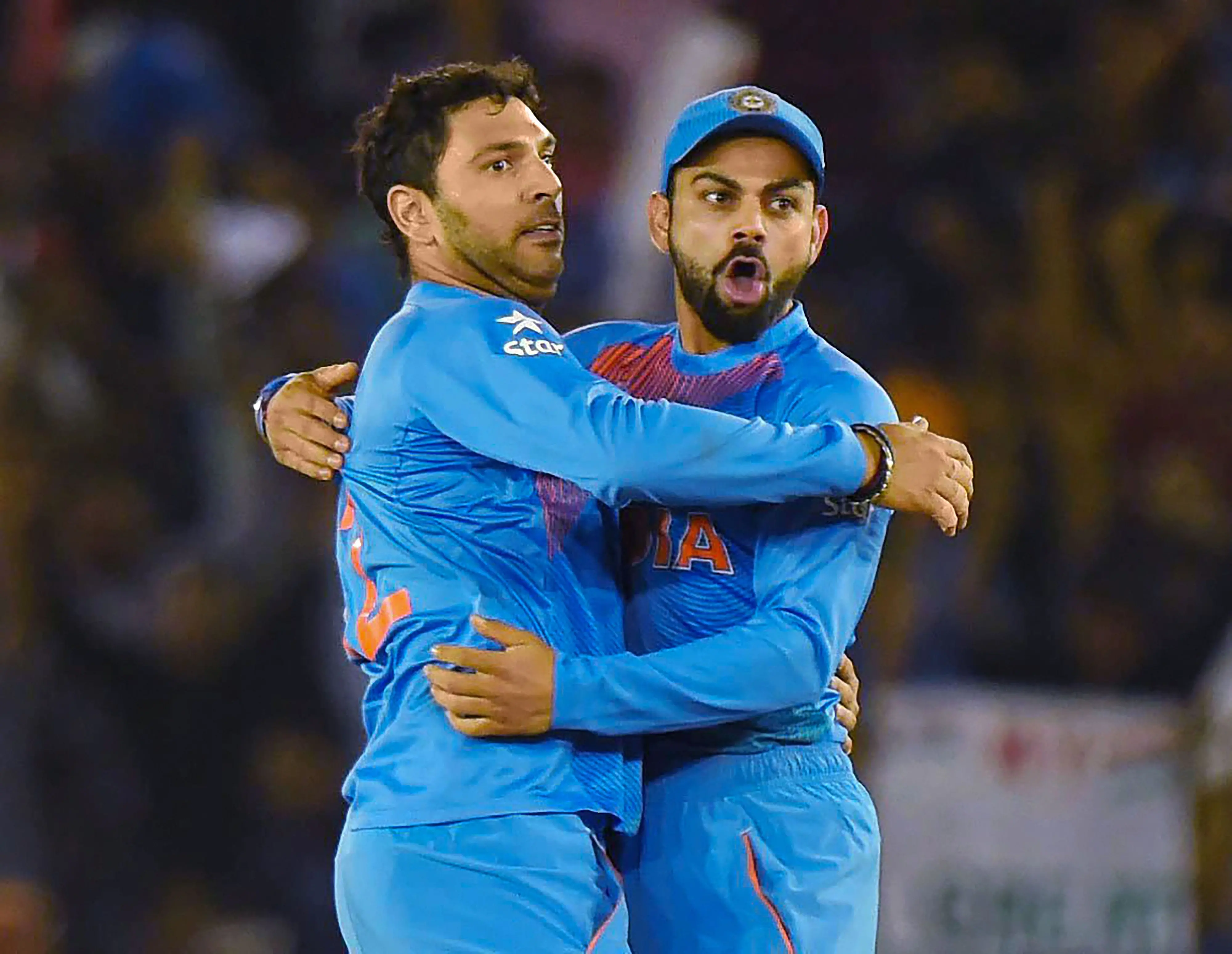Yuvraj Singh and Virat Kohli I PTI File