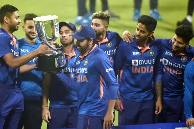 Happy with the series win, pleased to see guys helping team out from tough situations: Rohit Sharma