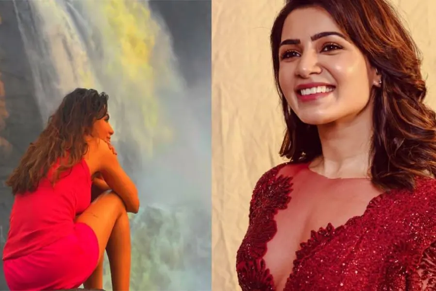 Samantha relishes the beauty of Athirappilly waterfalls, see pics