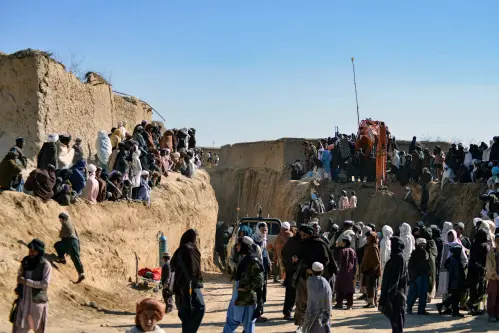 Afghan Boy trapped three days down well dies after rescue