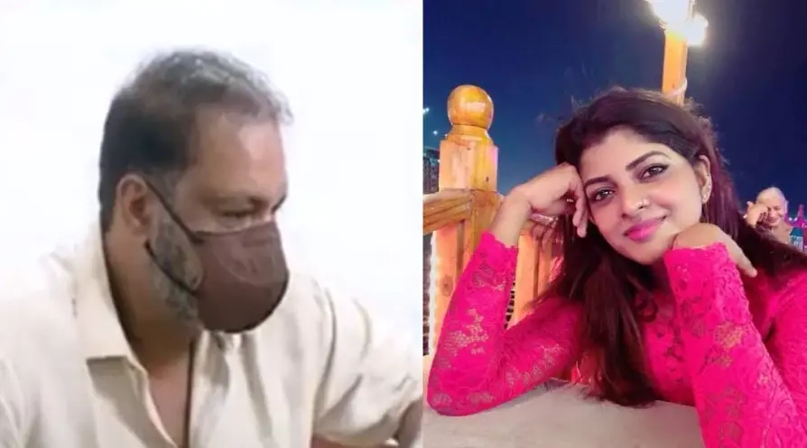 Roy Vayalat, Anjali Reemadev (Photo: Screengrab/Mathrubhumi News & Instagram/anjali_reemadev.)