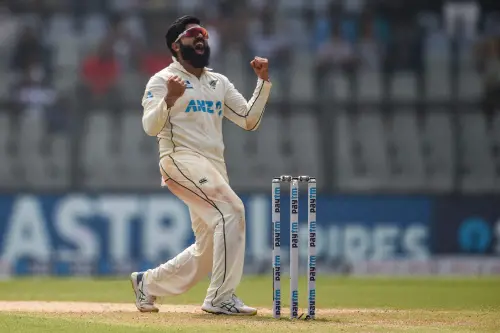 Ajaz Patel | Photo: AFP