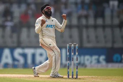 Mumbai-born Ajaz Patel takes 10 in an innings, 3rd in 144-year Test history after Laker and Kumble