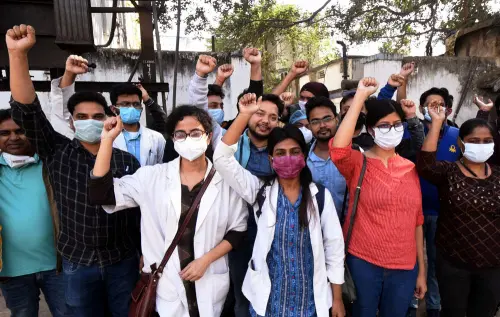 PG doctors across the country have expressed their anger at the delay in NEET-PG admissions. A scene from Patna Medical College & Hospital | Photo: ANI