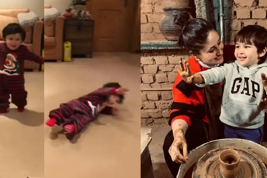On Taimur's birthday, Kareena Kapoor shares priceless video of him taking his first steps