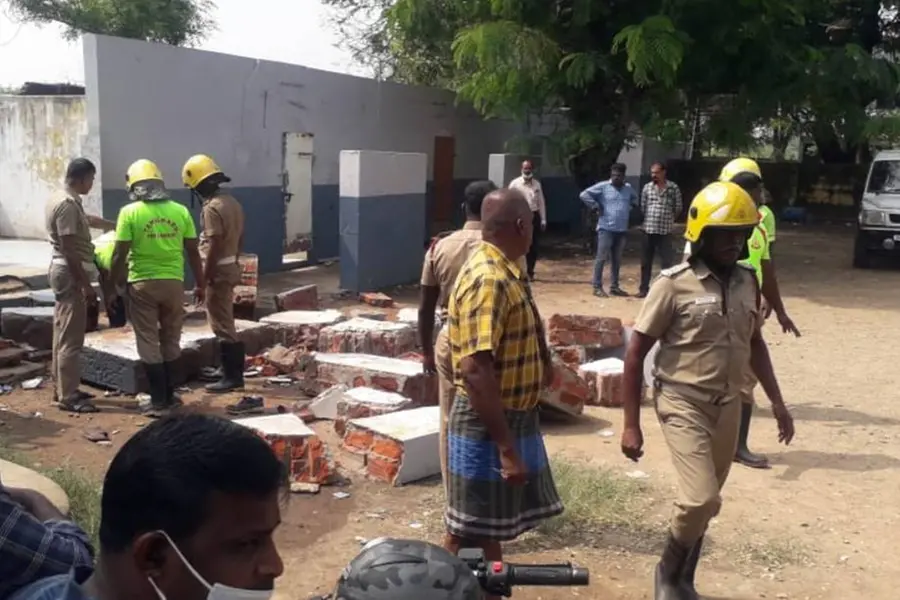 Three students die as bathroom wall of school collapses in TN's Tirunelveli