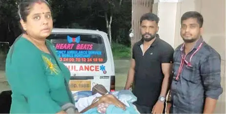 Sajith and Manu with the couple
