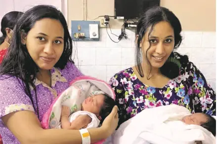 Unique tale of twins who gave birth on same day at same hospital in Kottayam