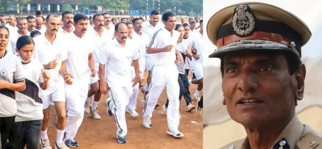 Police chief along with trainees