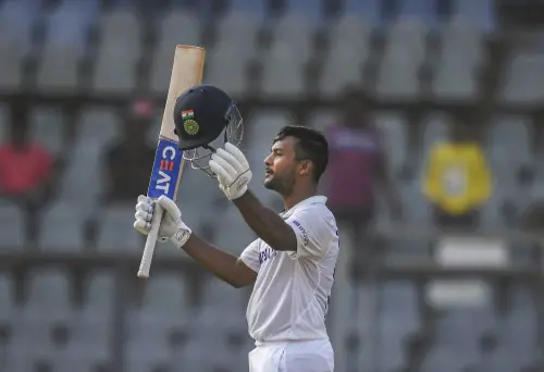 Mayank Agarwal celebrates his century | PTI