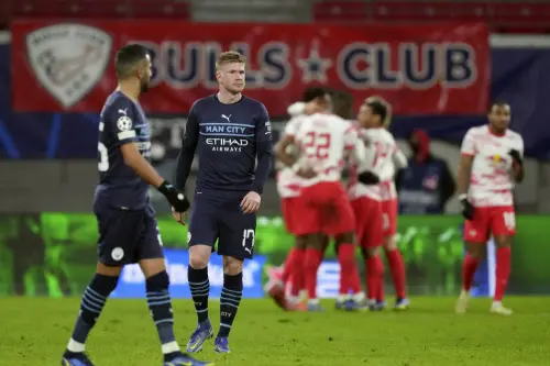 Leipzig beats Man City 2-1 in CL, Walker red card costly