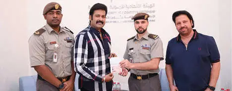 Manoj K Jayan receiving UAE golden visa