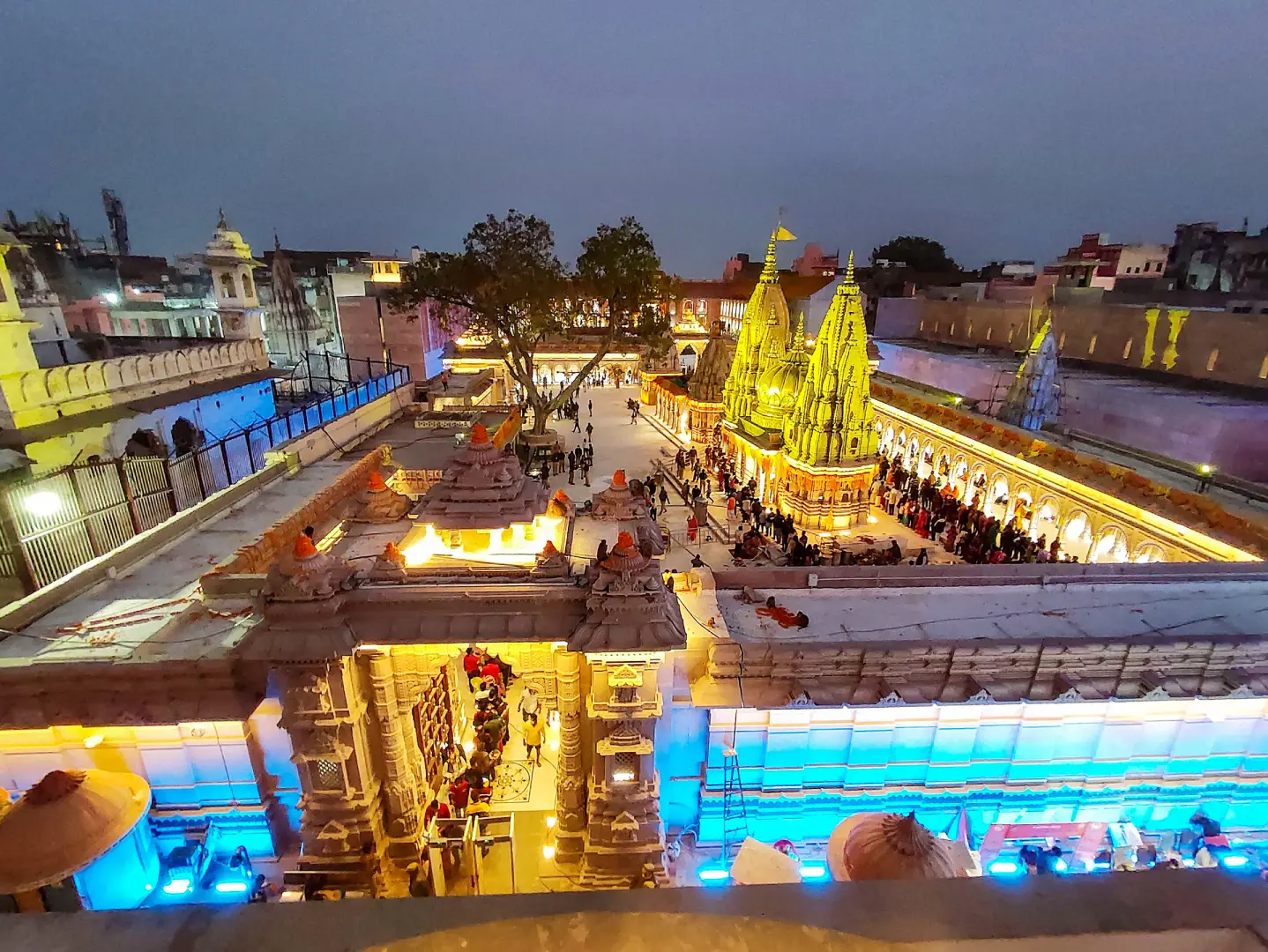Kashi Vishwanath Dham illuminated with lights ahead of its inauguration | Photo: PTI