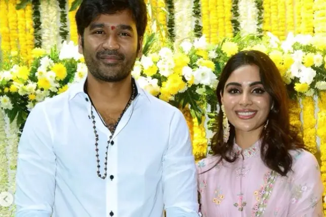 Dhanush, Samyuktha Menon start shooting for bilingual film 'Sir'