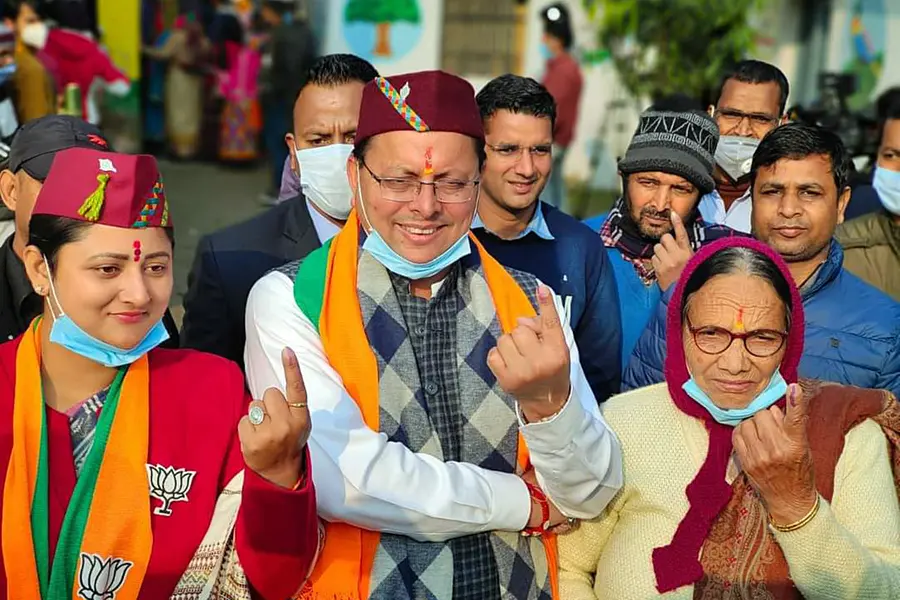 People of Uttarakhand created history by voting in huge numbers: Dhami on Assembly polls