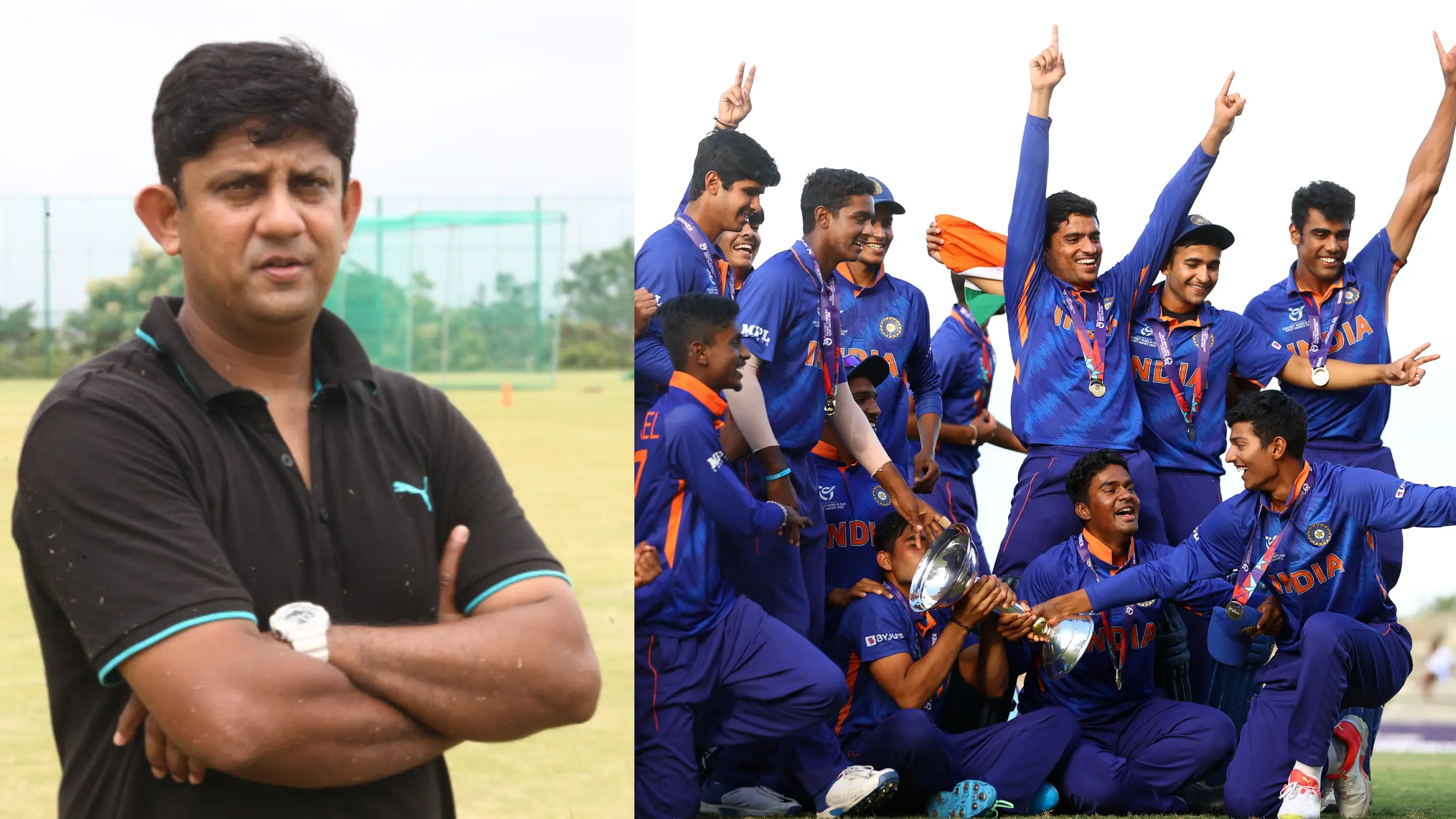 Sairaj Bahutule (L), U19 Indian team I ANI