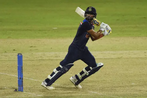 Deepak Chahar in action against Srilanka | Photo : AFP
