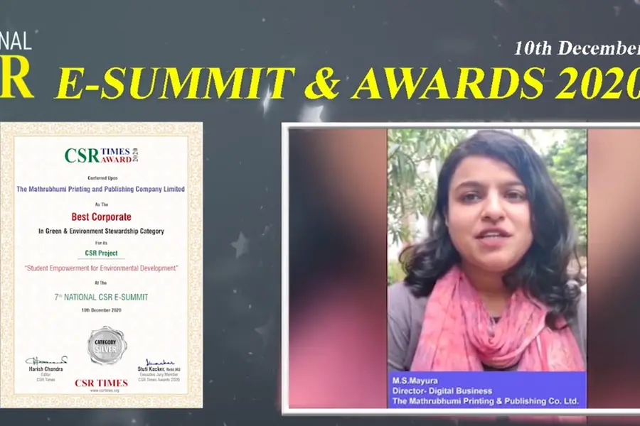 Mathrubhumi’s ‘Seed’ initiative wins CSR Times award